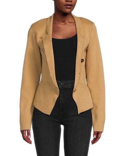 Central Park West Everly Double Breasted Blazer - Black