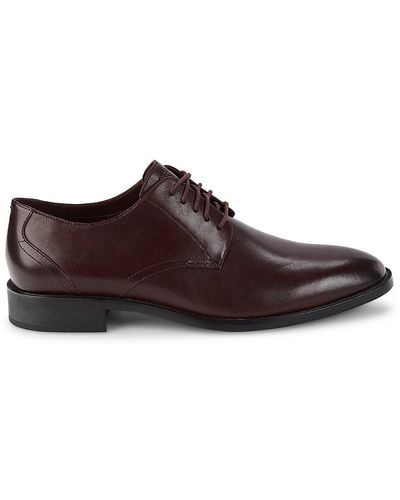Cole Haan Hawthorne Leather Derby Shoes - Brown