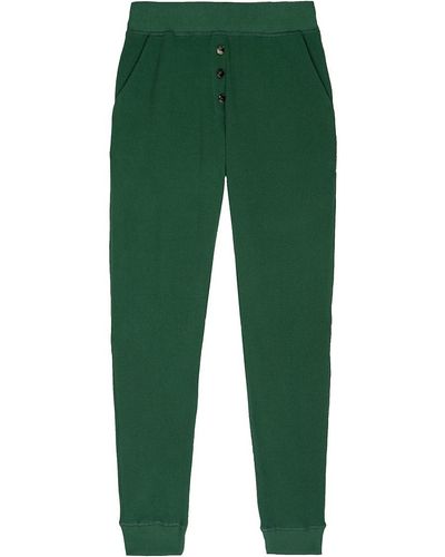 DONNI. Thermal Henley Sweatpants - Green