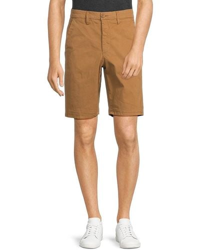 French Connection Flat Front Chino Shorts - Blue
