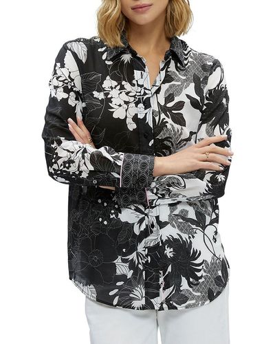 Robert Graham Carrie Floral Shirt - Gray