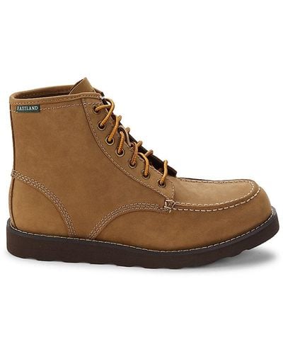 Eastland Lumber Up Leather High Top Boots - Brown
