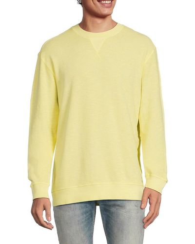 Scotch & Soda Regular Fit Long Sleeve Sweatshirt - Yellow
