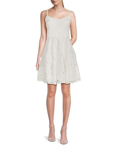 Emanuel Ungaro Lace Mini Dress - White