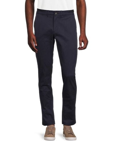 Ben Sherman Solid Slim Fit Pants - Natural