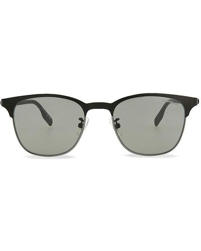 Montblanc 53Mm Square Clubmaster Sunglasses - Gray