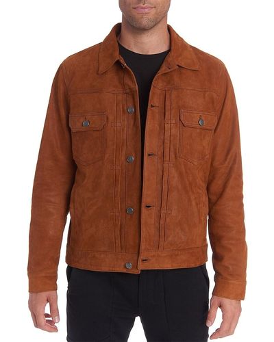 PINOPORTE Lambskin Leather Jacket - Brown