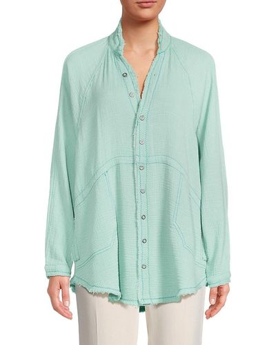 Free People Daydream Oversized Top - Green