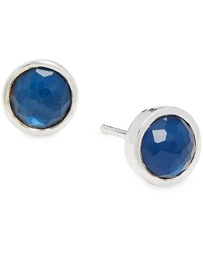 Ippolita Rock Candy® Sterling Silver & Doublet Stud Earrings - Blue