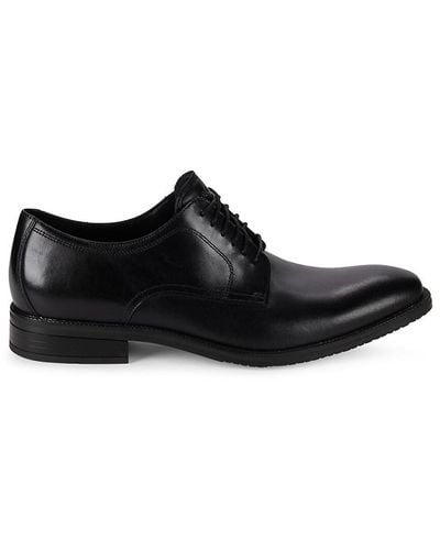 Cole Haan Leather Derby Shoes - Black