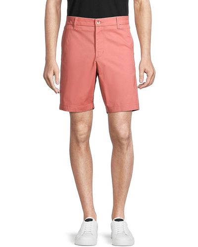 Ben Sherman Solid-hued Chino Shorts - Pink