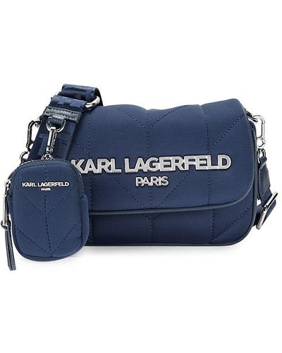 Karl Lagerfeld Voyage Shoulder Bag - Blue
