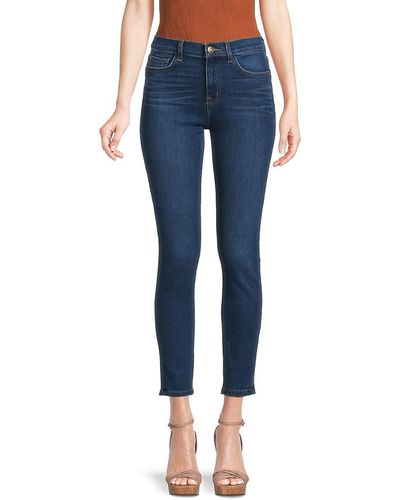 Current/Elliott The Stiletto Mid Rise Ankle Jeans - Blue