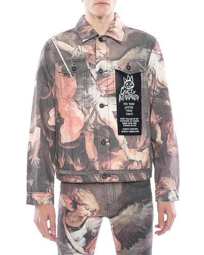 Cult Of Individuality 'Print Jacket - Grey