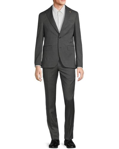 Ted Baker Solid Wool Suit - Grey