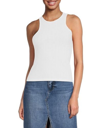 French Connection Tallie Highneck Tank Top - Blue