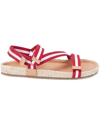 Saks Fifth Avenue Fabiana Woven Leather Sandals - Pink