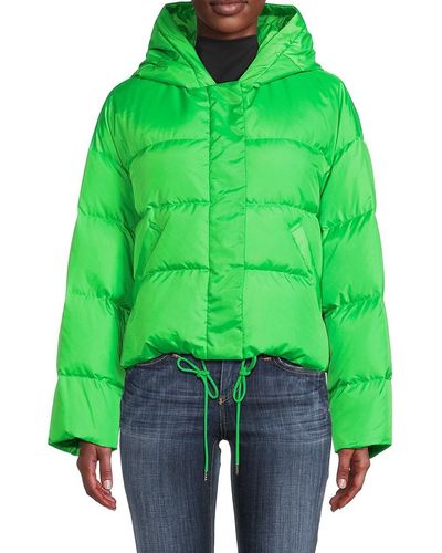 Velvet Raylin Hooded Puffer Jacket - Green
