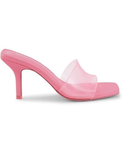 BCBGeneration Maxari Transparent Mule Sandals - Pink