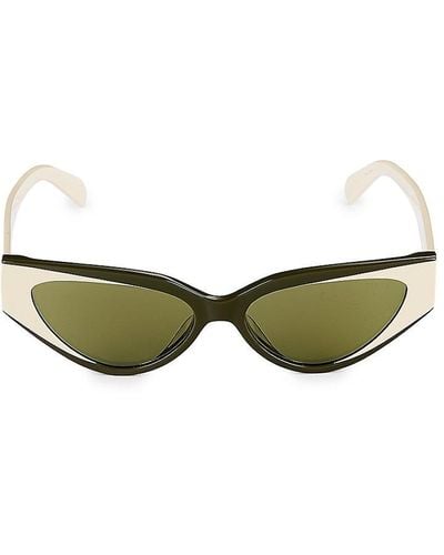 Emilio Pucci 55Mm Cat Eye Sunglasses - Green