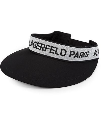 Karl Lagerfeld Logo Visor Cap - Black