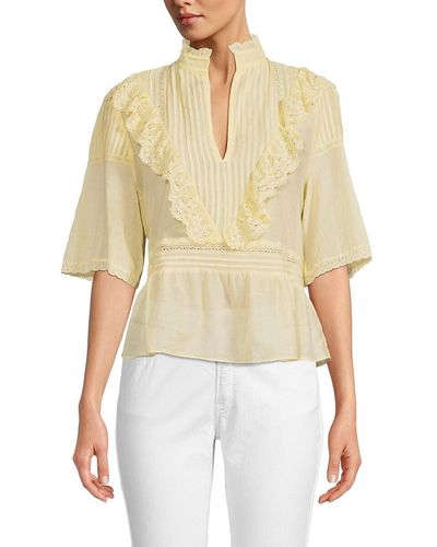 Zadig & Voltaire Tonelo Lace Top - Natural