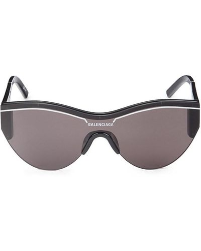 Balenciaga 61Mm Shield Sunglasses - Gray