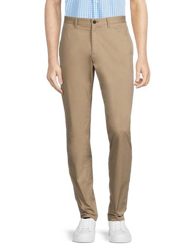 Theory Zaine Mid Rise Straight Pants - Natural