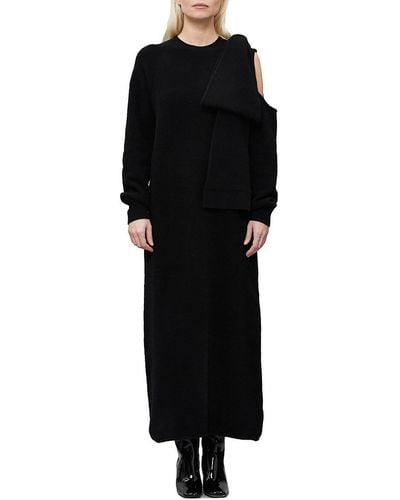 BERNADETTE Mia Knit Cashmere Maxi Dress - Black