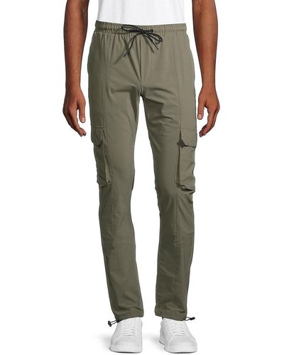 American Stitch Drawstring Cargo Pants - Green