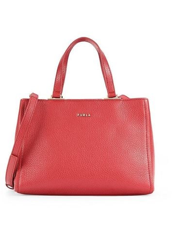 Furla Leather Crossbody Bag - Red