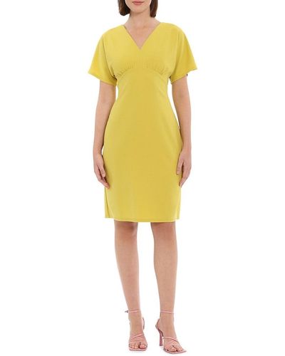 Donna morgan knot front crepe midi dress hotsell