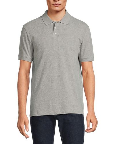 French Connection 'Popcorn Short Sleeve Polo - Gray