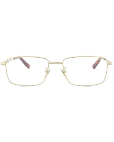 Brioni 56Mm Rectangle Eyeglasses - Metallic