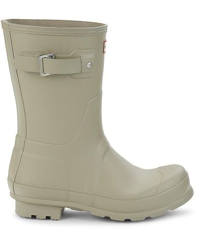 HUNTER Original Short Waterproof Rain Boots - Green
