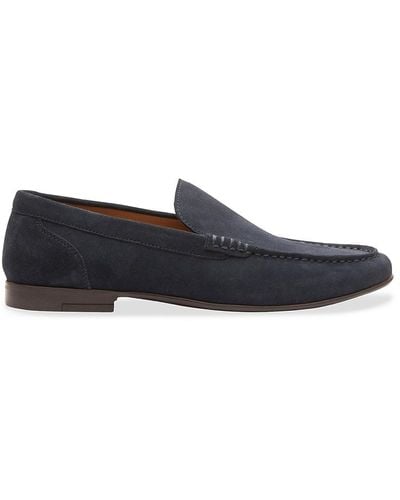 Gordon Rush Ashton Suede & Leather Loafers - Black