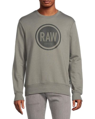 G-Star RAW Circle Logo Sweatshirt - Gray