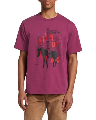 Helmut Lang ' X Antwaun Sargent Cowboy T Shirt - Pink