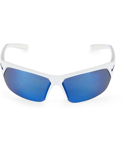 Nike Skylon 71mm Wrap Sunglasses - Blue
