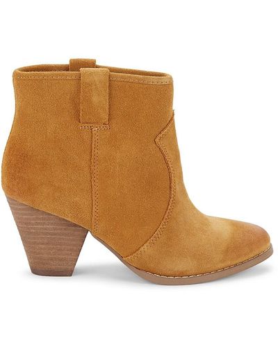 Splendid Erin Suede Ankle Boots - Brown