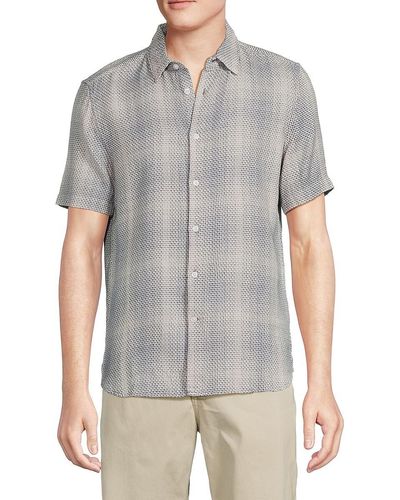 French Connection Berrow Dobby Shirt - Gray