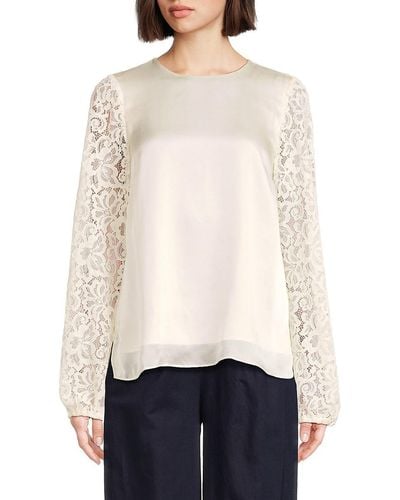 Cami NYC Effy Lace Bell Sleeve Top - White
