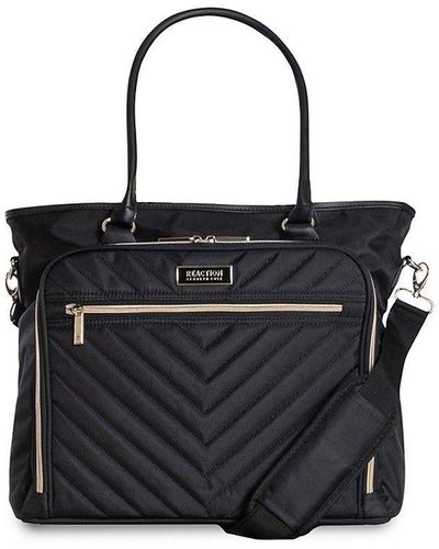 Kenneth Cole Chelsea Quilted Business Tote - Black