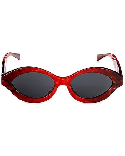 Alain Mikli 55mm Oval Sunglasses - Red