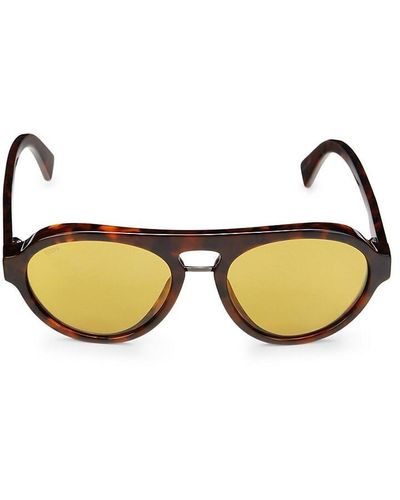 Tod's 55mm Oval Sunglasses - Yellow