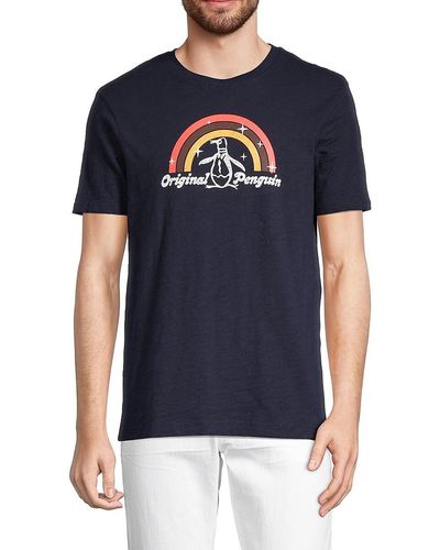 Original Penguin Logo Heathered T-shirt - Multicolor