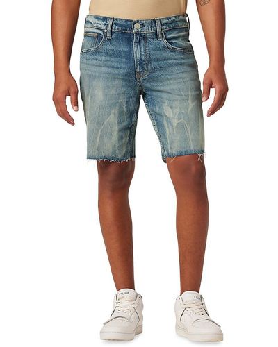 Hudson Jeans Faded Denim Shorts - Blue