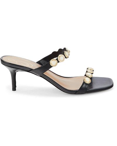 Sam Edelman Palma Embellished Strappy Sandals - Black