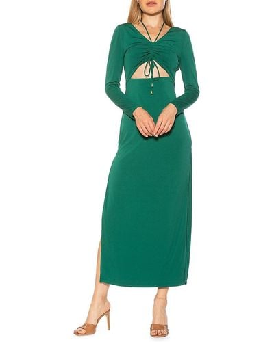 Alexia Admor Farish Cutout Maxi Sheath Dress - Green