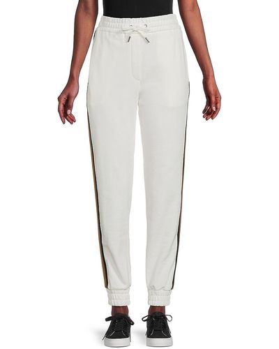 MCM Side Stripe Core Sweatpants - White
